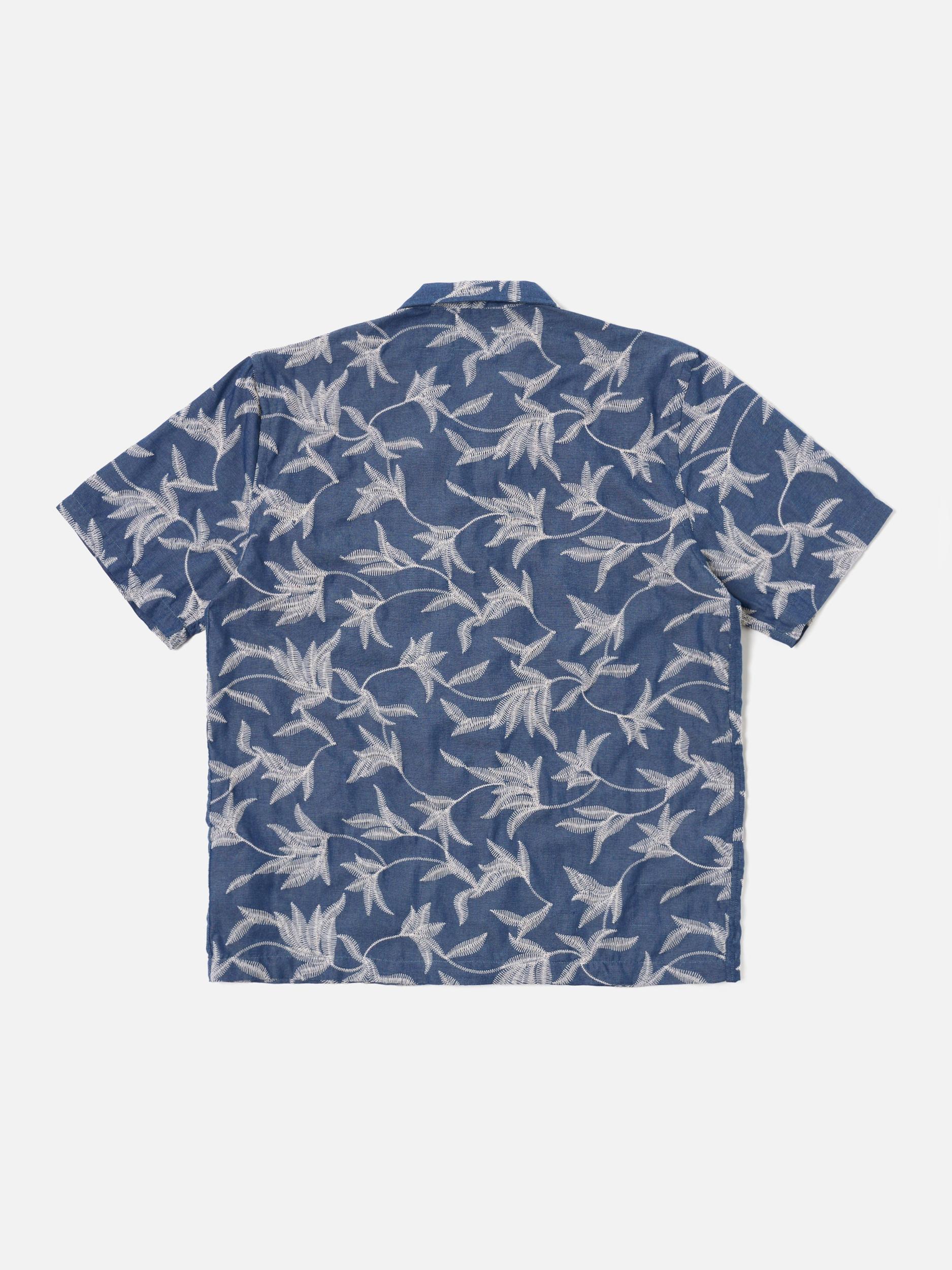 Indigo Summer Jungle Cotton Road Shirt Product Image