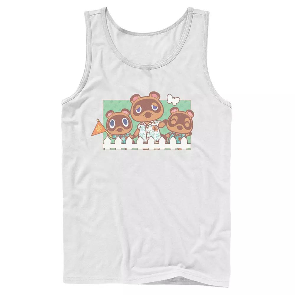 Men's Animal Crossing New Horizons Nook Family Portrait Tank Top,  Product Image