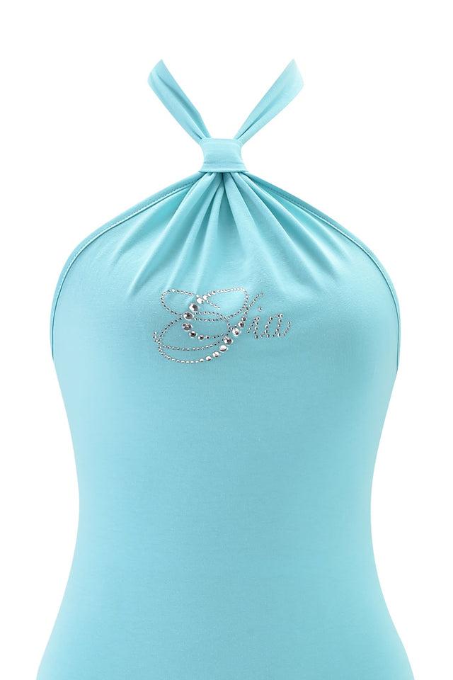 ROWAN MINI DRESS - TEAL Product Image