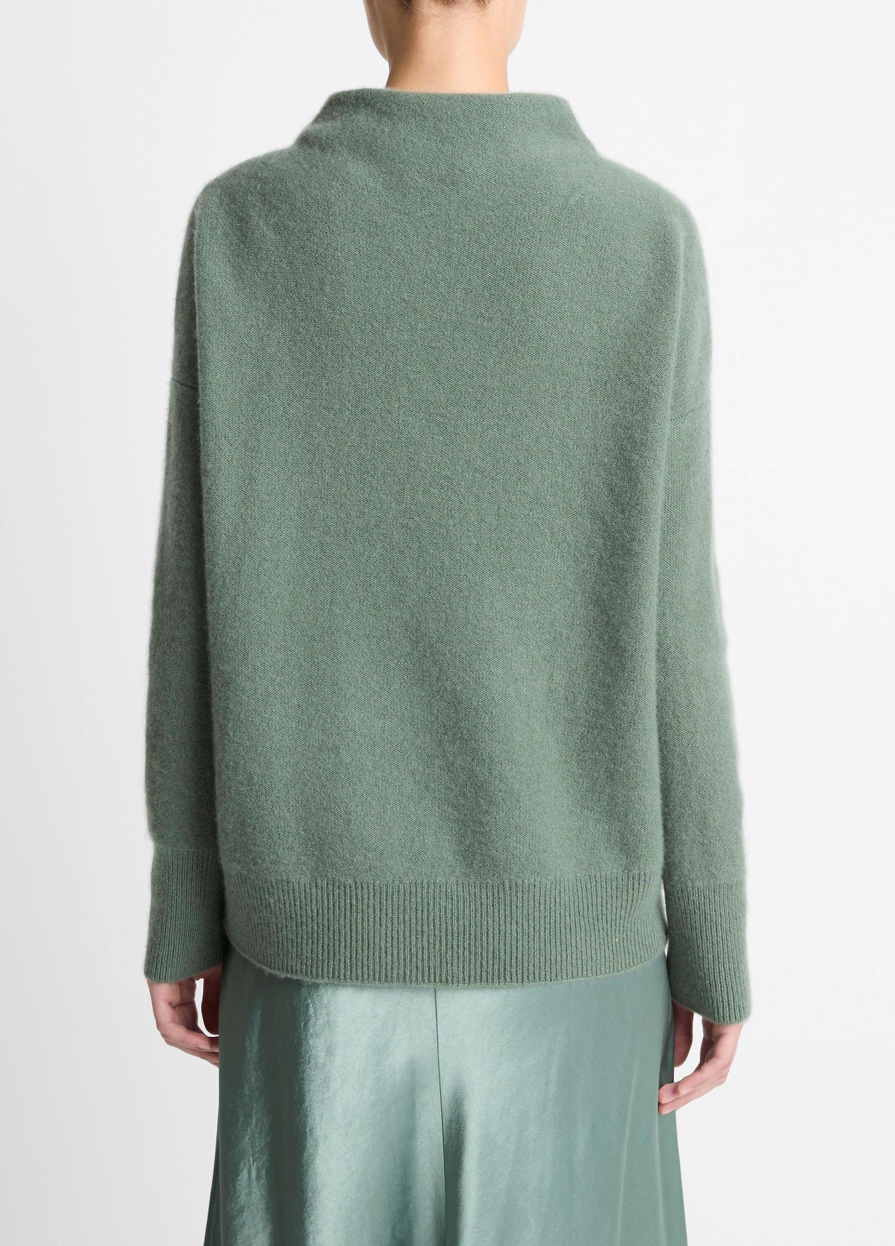 Plush Cashmere Funnel-Neck Sweater Product Image
