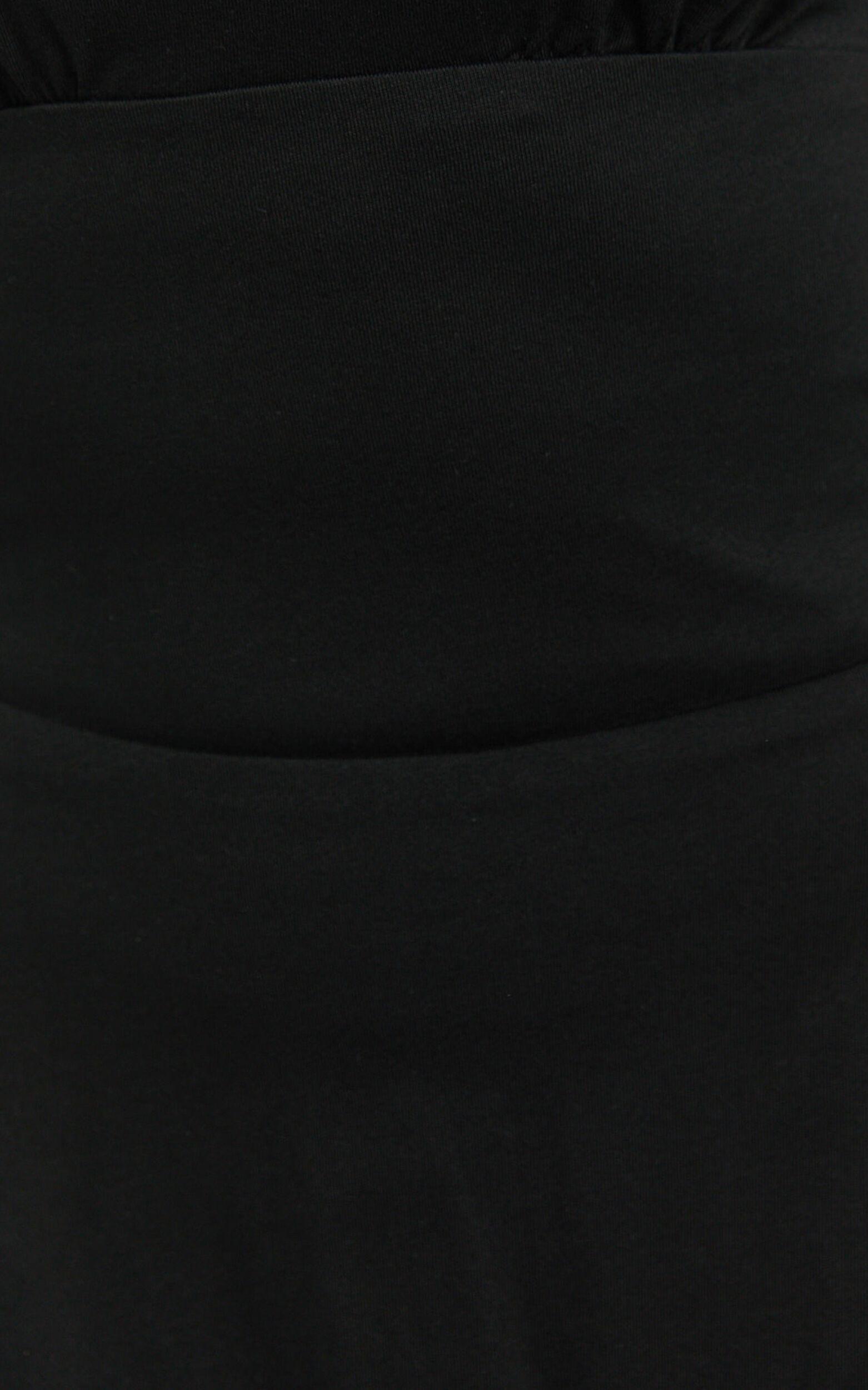 Attica Mini Dress - Straight Neck Fit And Flare Dress in Black Product Image