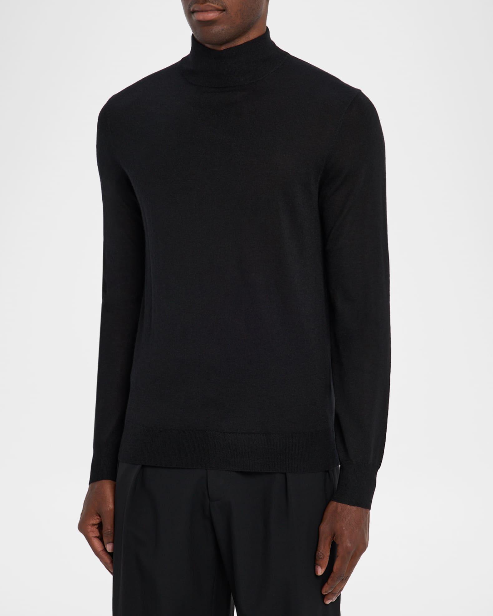 Men's Cashmere and Silk Mock Neck Sweater Product Image