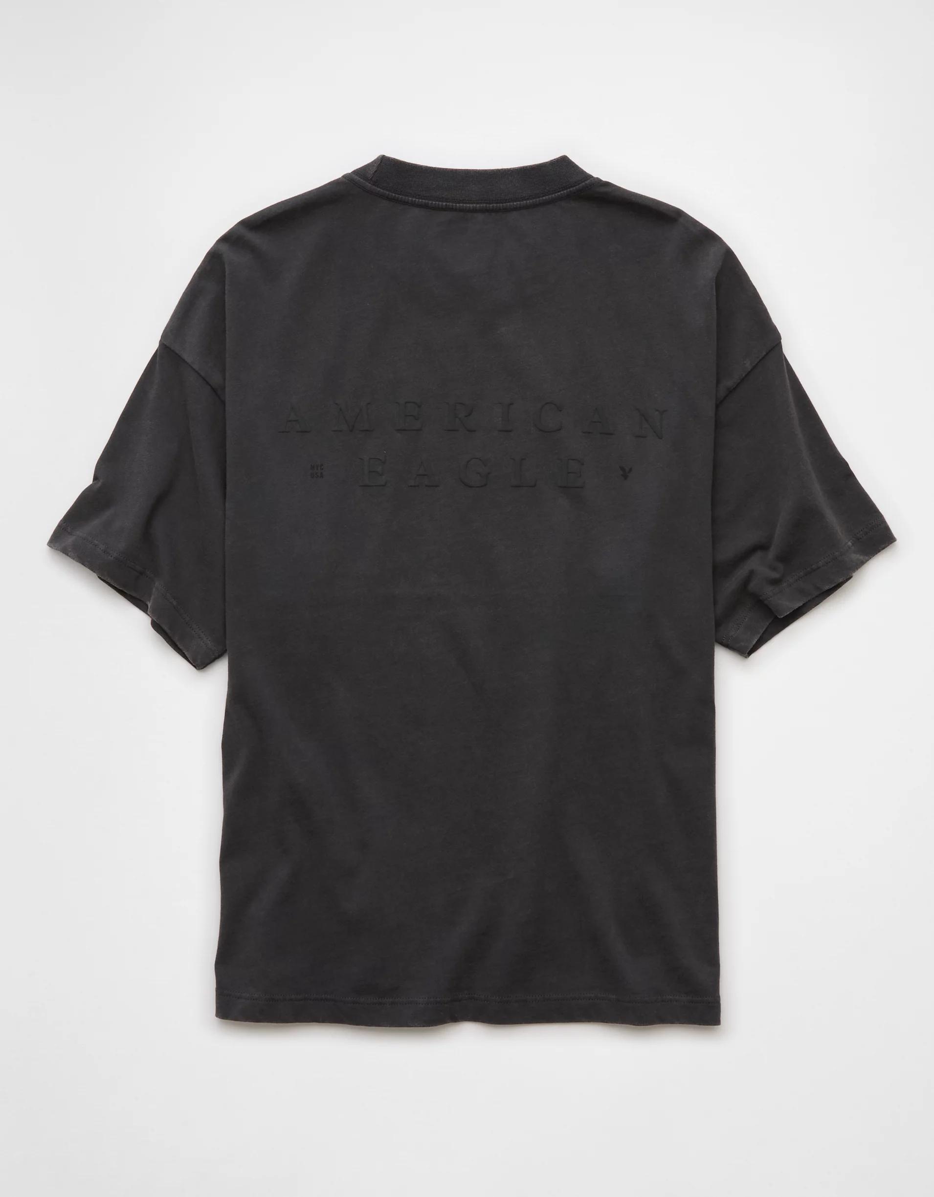 AE Laidback Luxe Heavyweight Oversized Logo Graphic T-Shirt Product Image