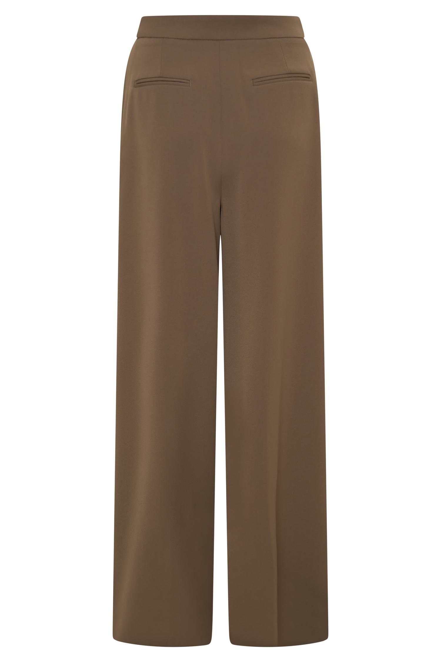 Faith Suiting Wide Leg Pant - Cacao Brown Product Image