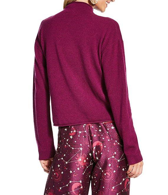 Antonio Melani x The Nat Note Stella Star And Moon Print Satin Twill Velvet Coordinating Jacket and Pant Set Product Image