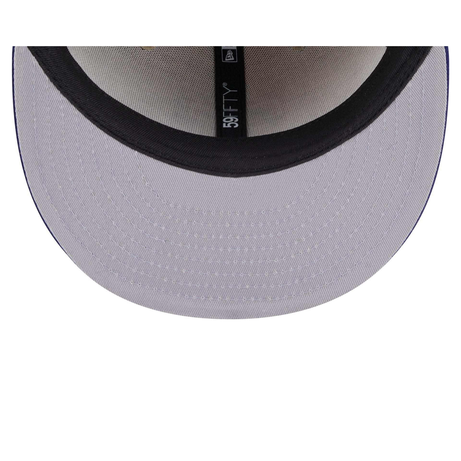 Texas Rangers Herringbone Moon 59FIFTY Fitted Hat Male Product Image