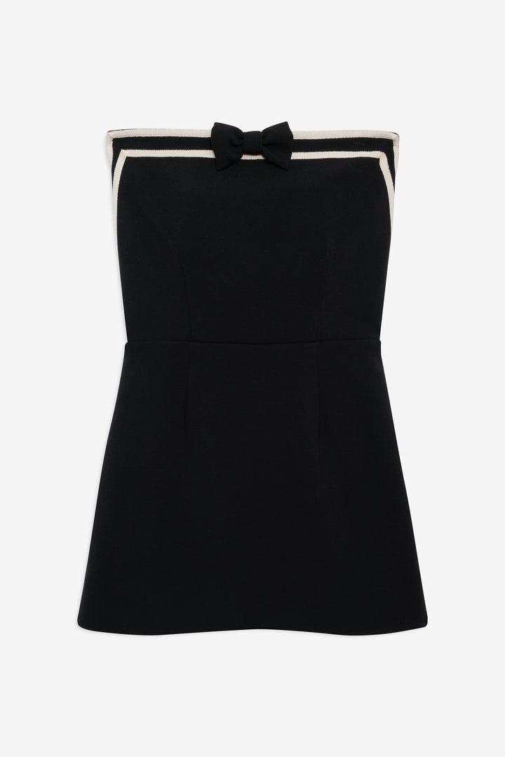 Josie Strapless Mini Dress — Black Product Image