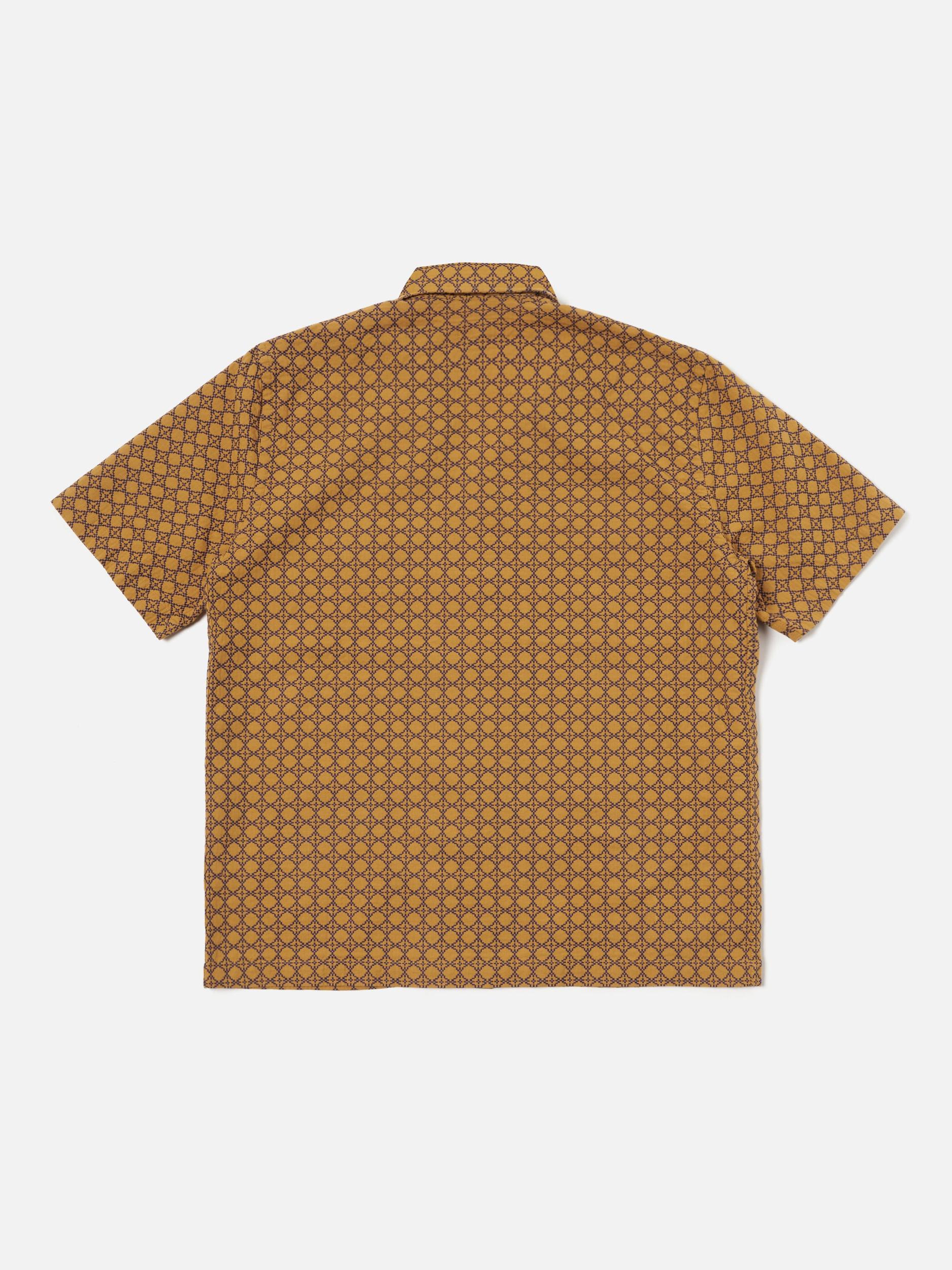 Gold/Navy Rhodes Cotton Road Shirt Product Image