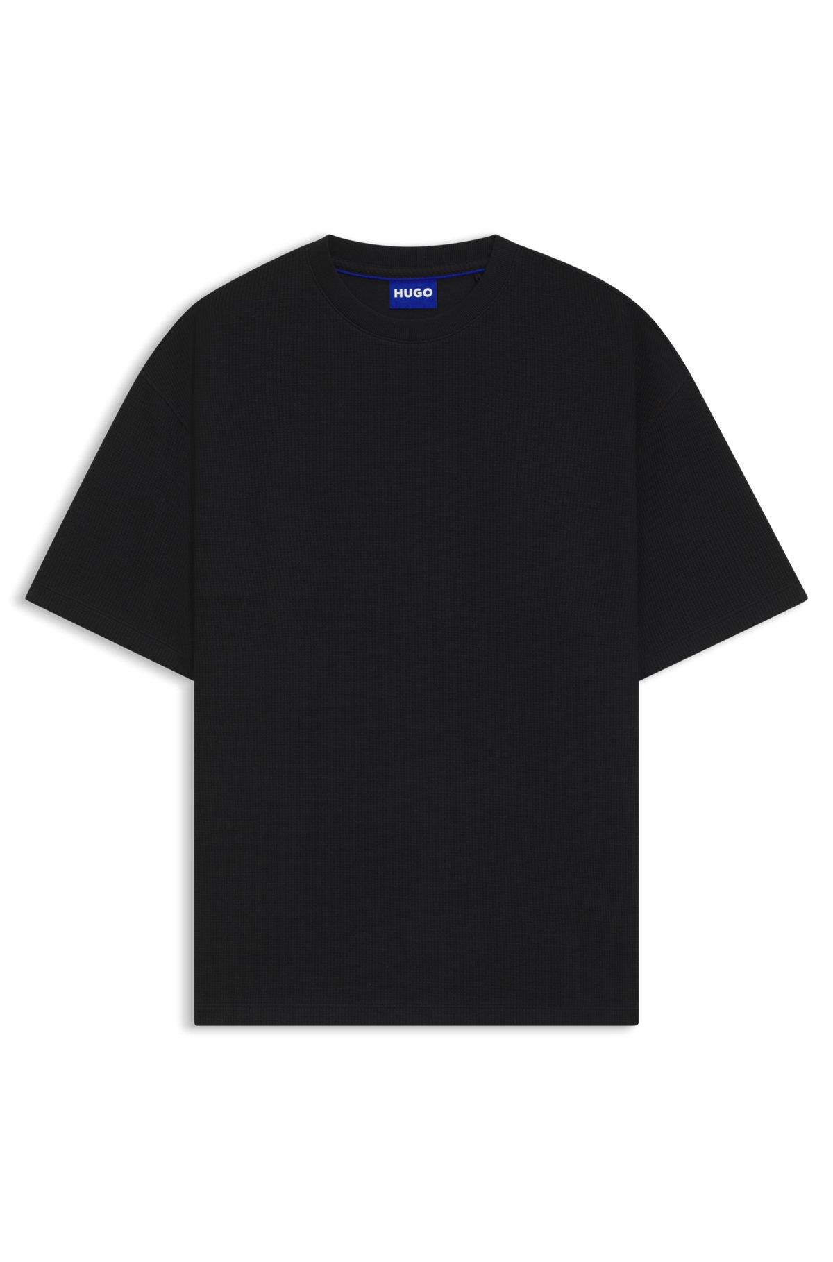 Cotton jersey T-shirt with curved logo Product Image