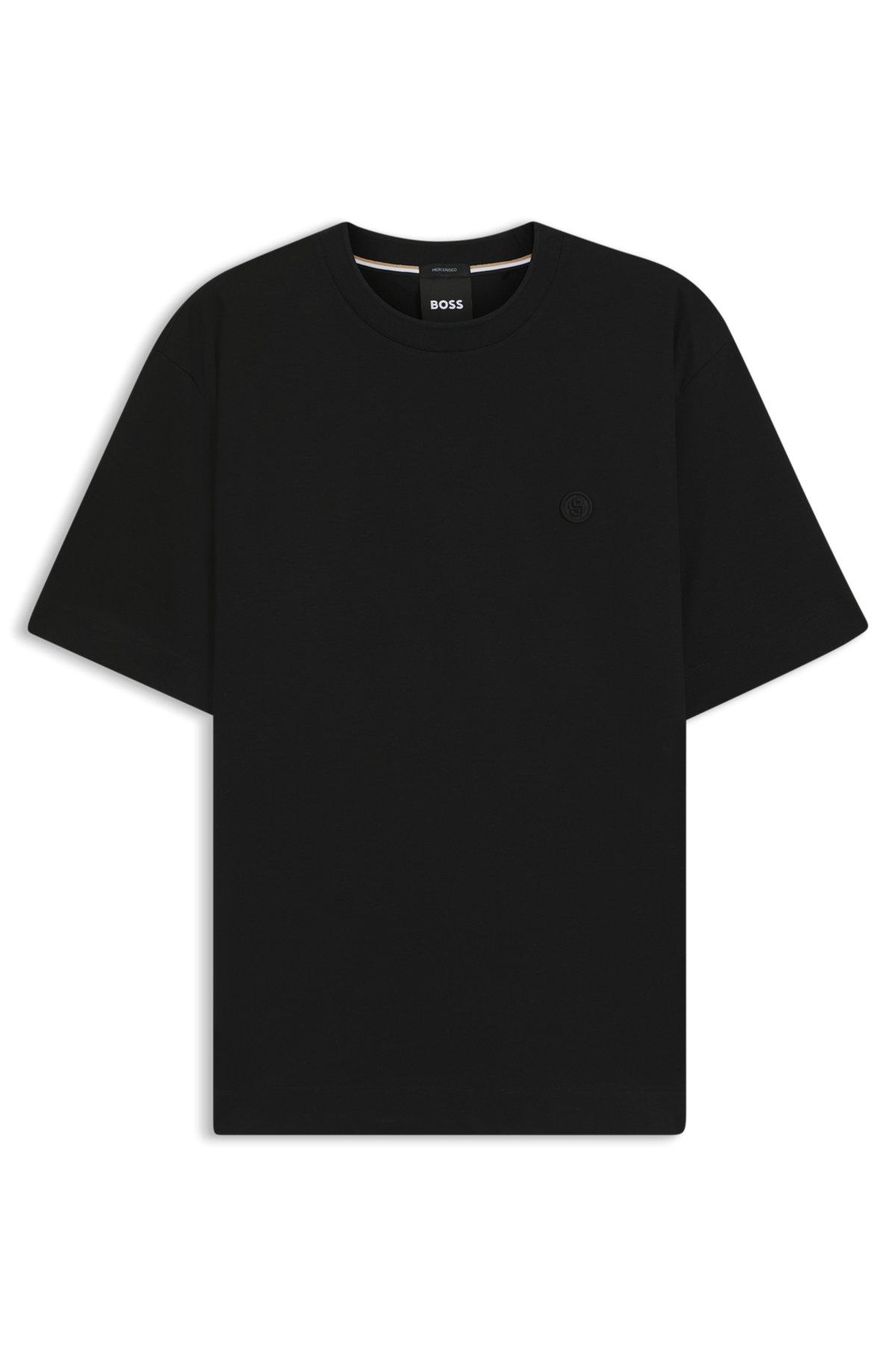 Mercerised-cotton T-shirt with Double B monogram Product Image