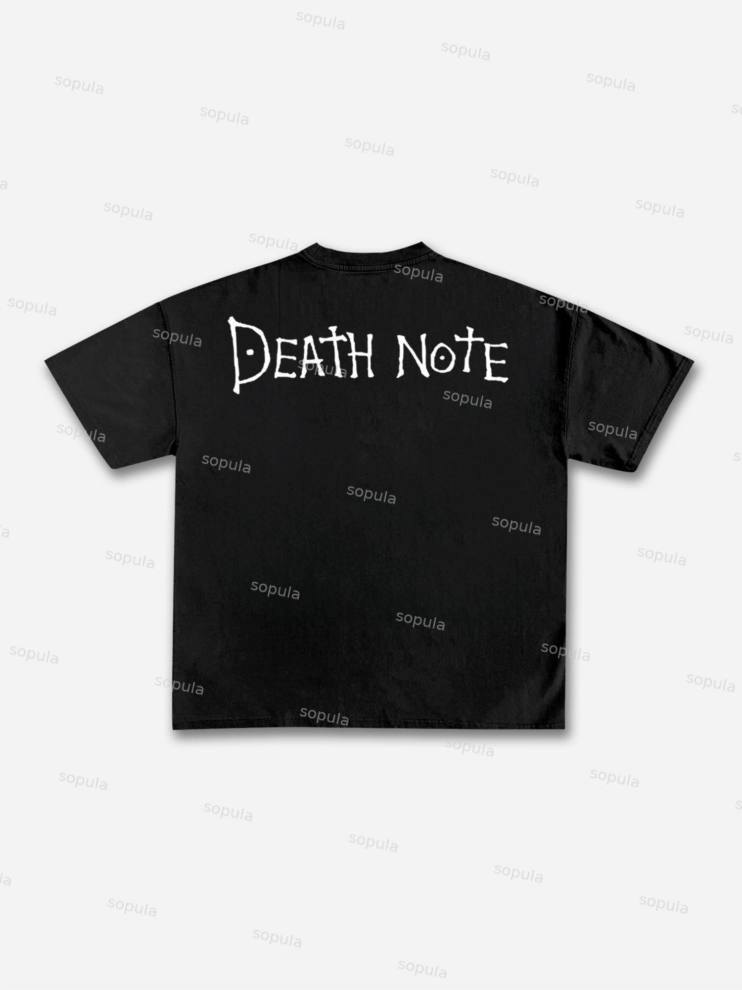 Death Note L Graphic Cotton T-shirt Product Image
