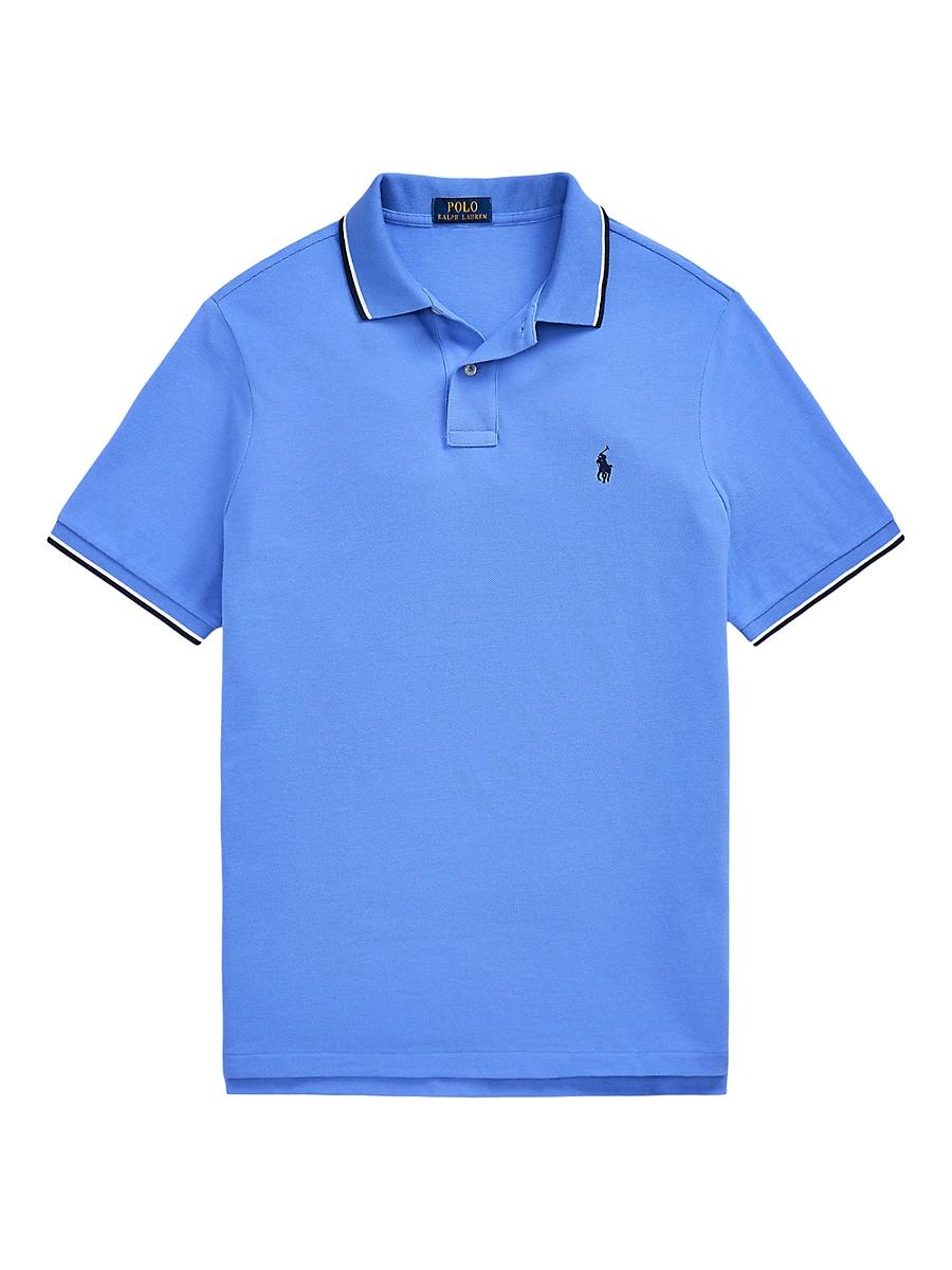 Mens Classic-Fit Mesh Polo Shirt Product Image