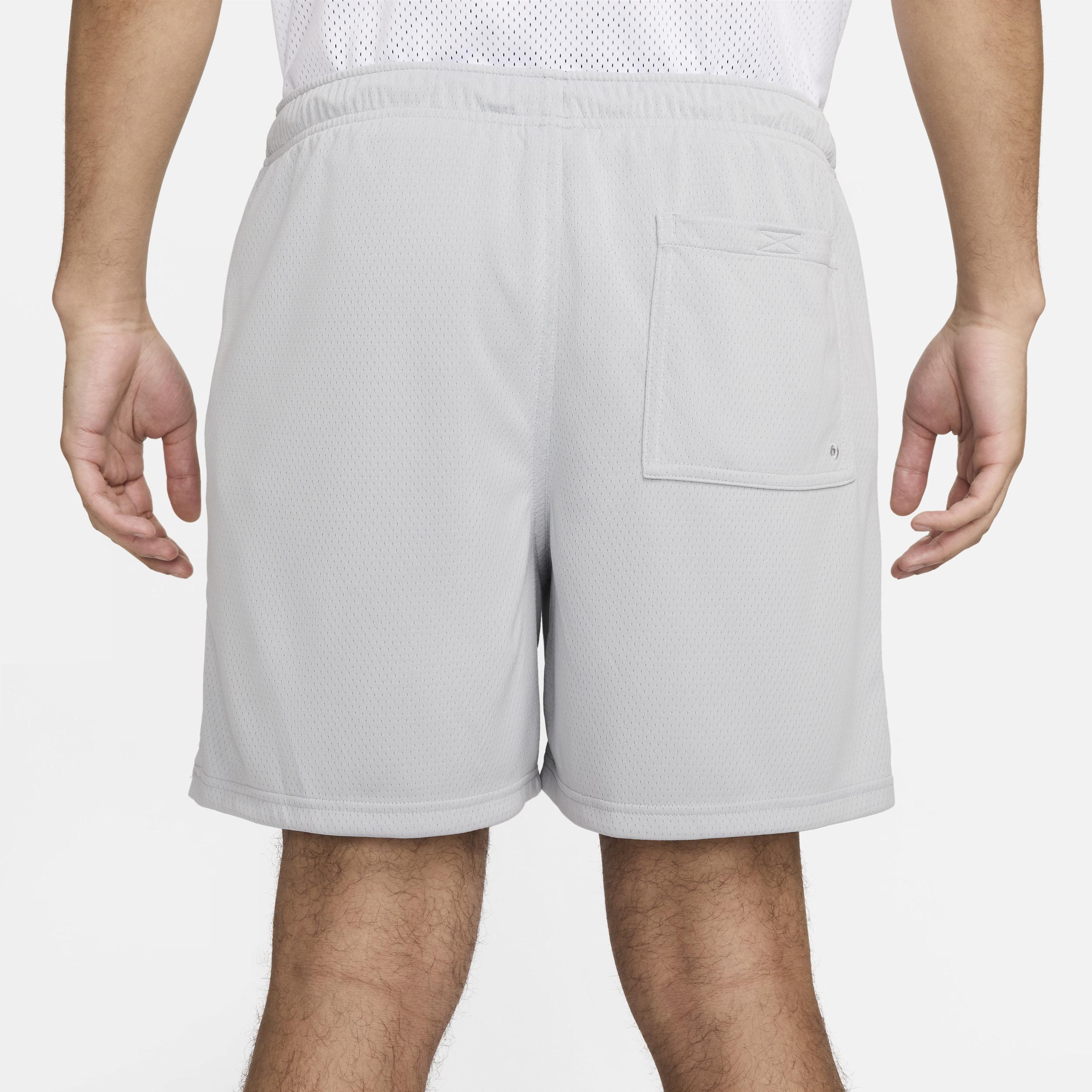 Nike Mens Nike Club Flow Mesh Shorts - Mens White/Light Smoke Grey Product Image