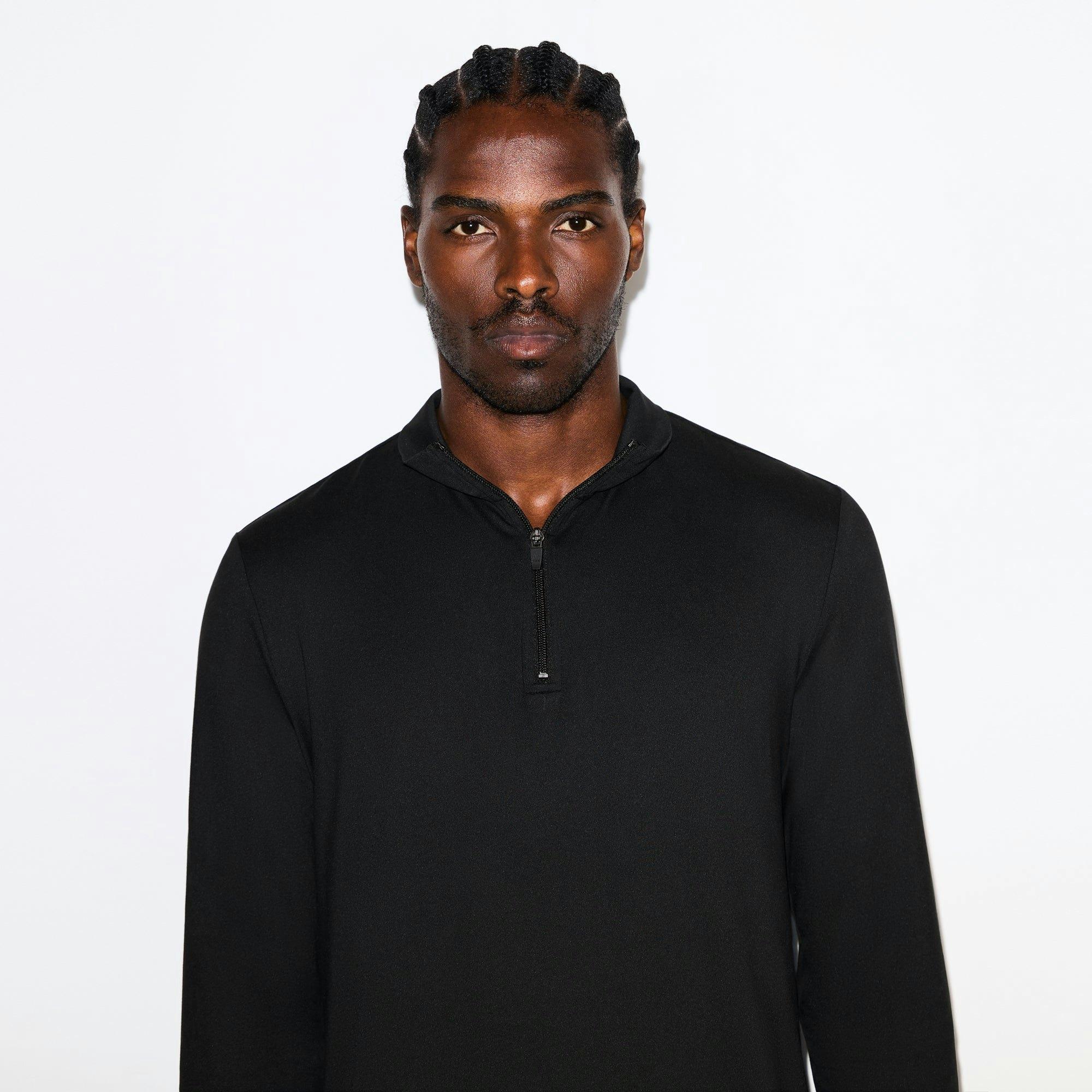 OUTDOOR JERSEY MENS QUARTER ZIP | ONYX Product Image