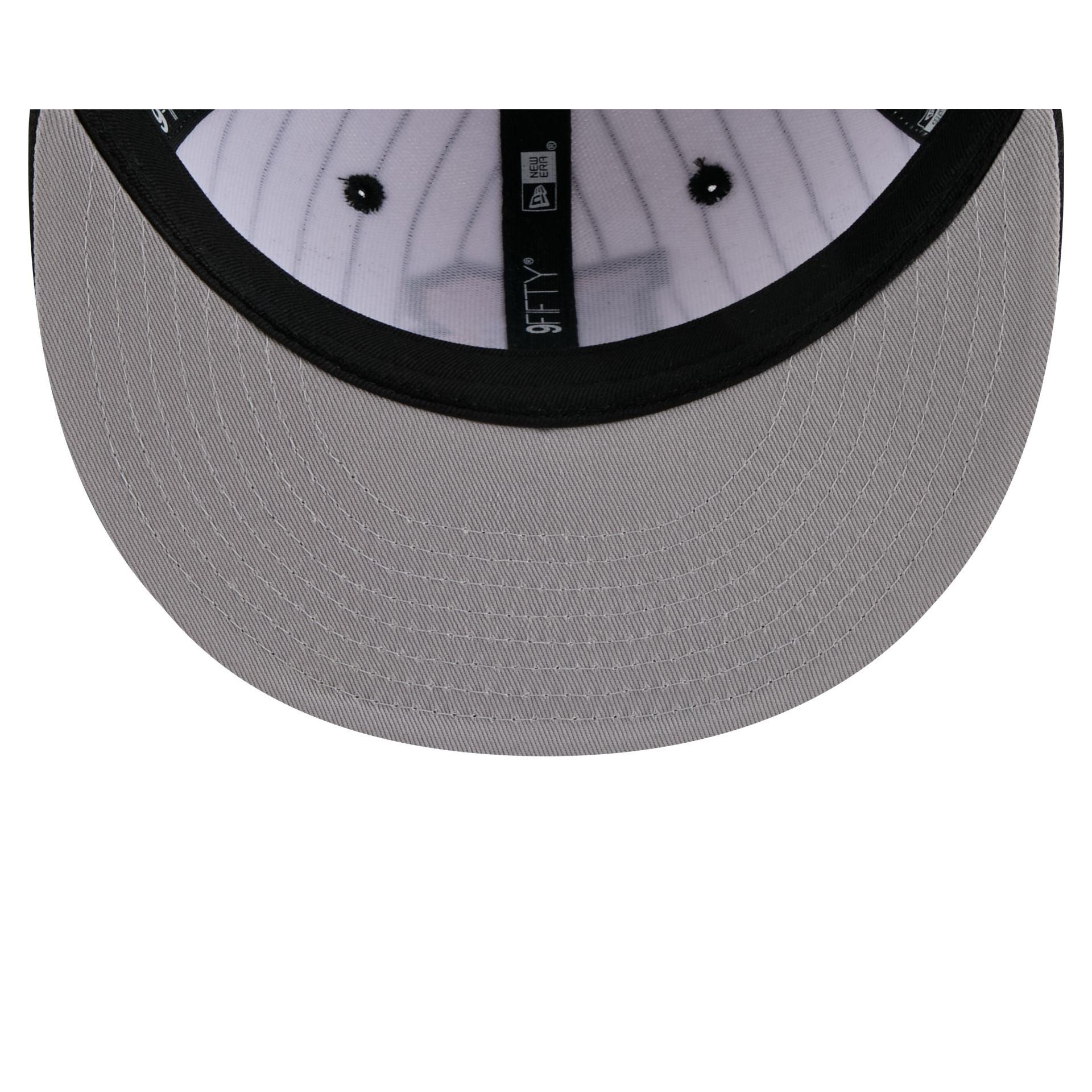 Boston Bruins Deceptor Pinstripe 9FIFTY Snapback Hat Male Product Image