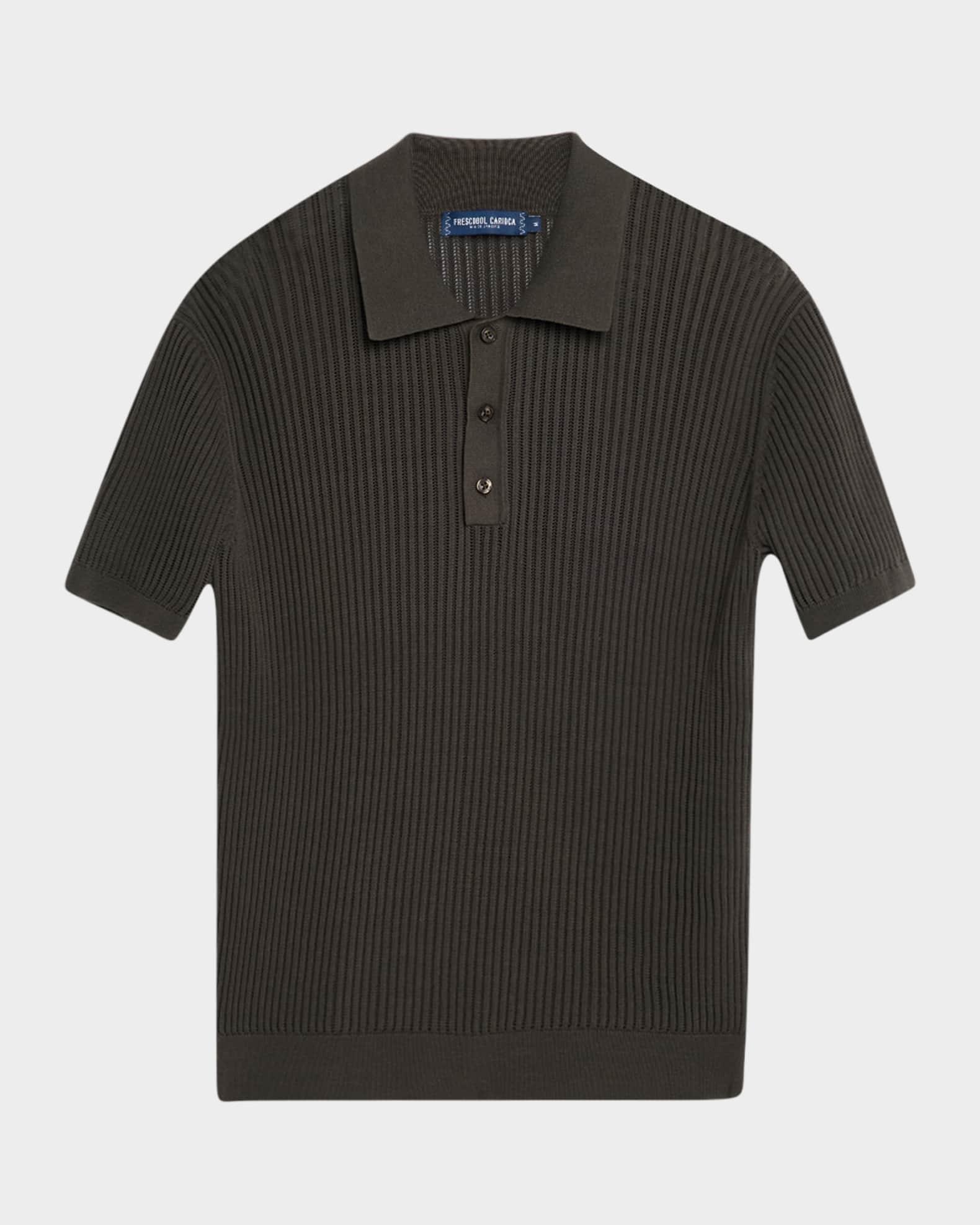 Men's Vidal Ribbed Polo Shirt Product Image