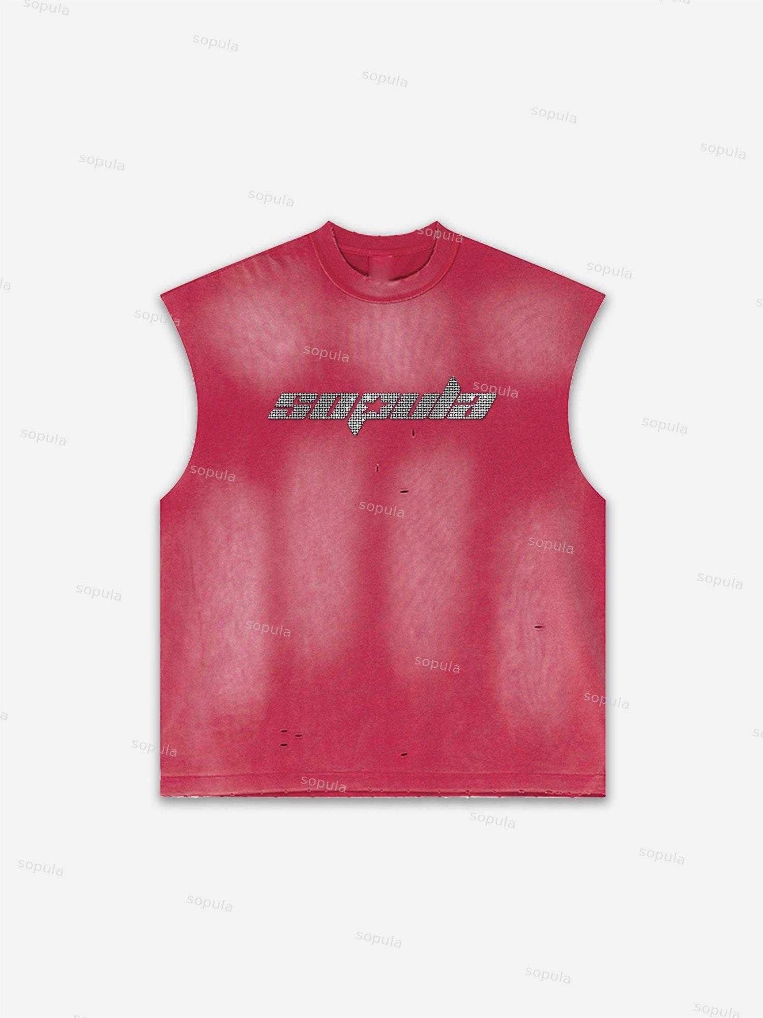 Fly By Choice Print Distressed Tank Top Product Image