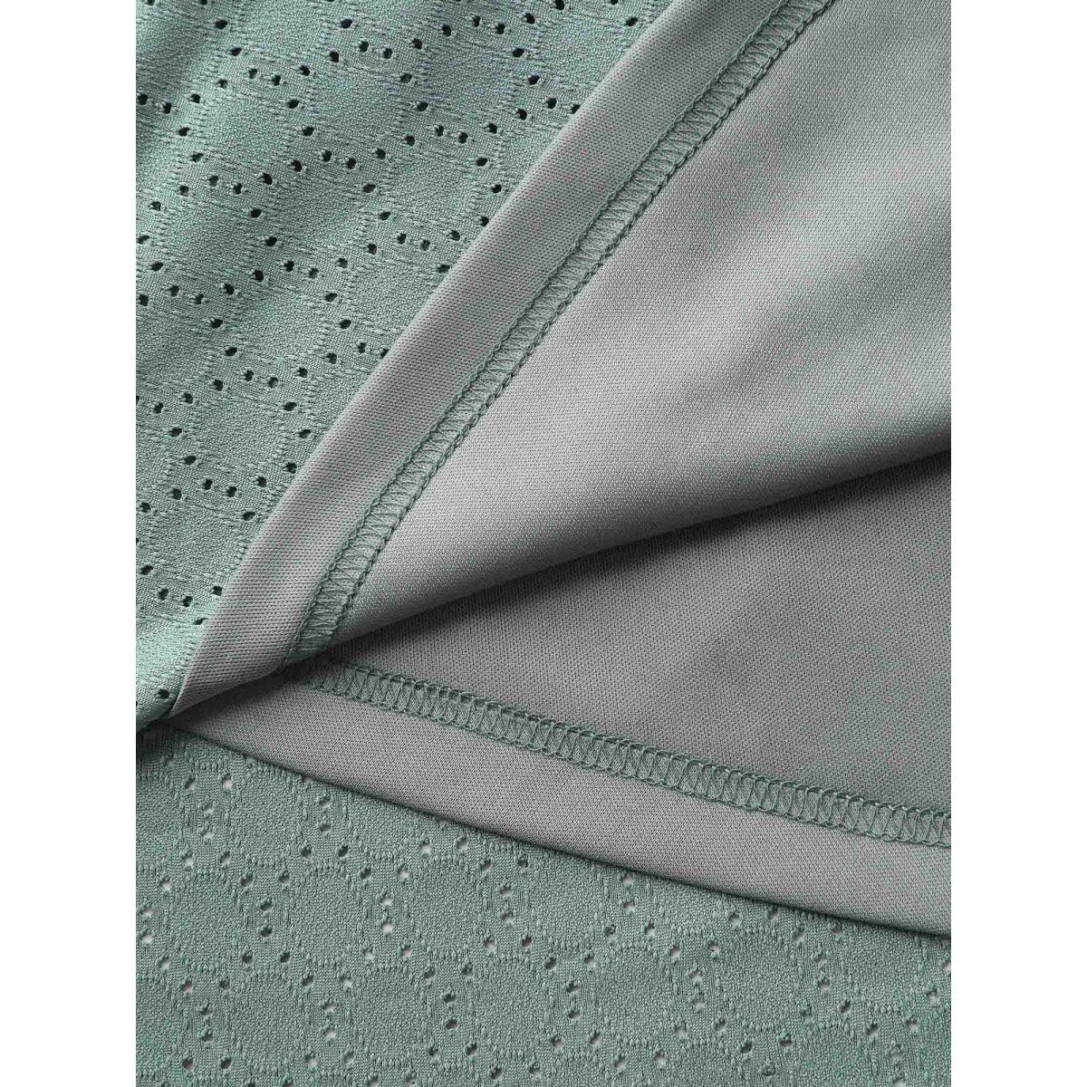 Plus Size Textured Petal Sleeve Pockets Midi Dress DarkGreen Women Leisure Knit Dresses Bloomchic 30/6X Product Image