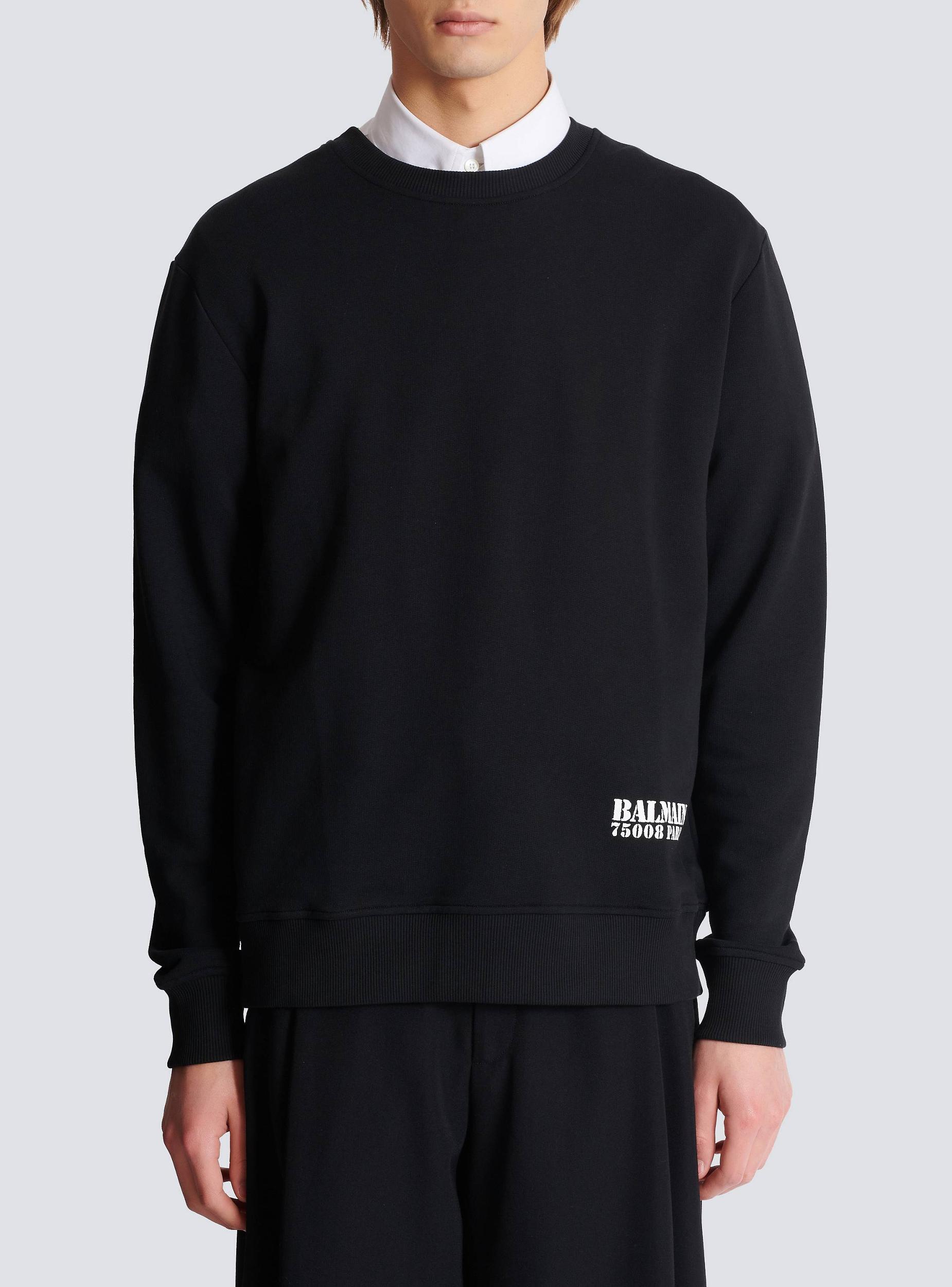 Small Balmain Stamp printed sweatshirt Product Image
