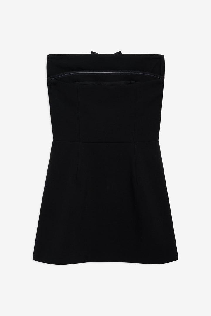 Josie Strapless Mini Dress — Black Product Image