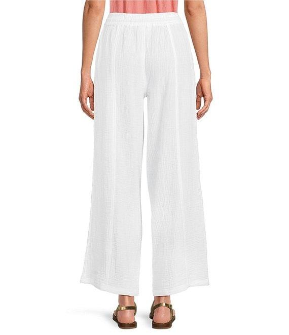 Lucky Brand Gauze High Rise Wide Leg Pants Product Image