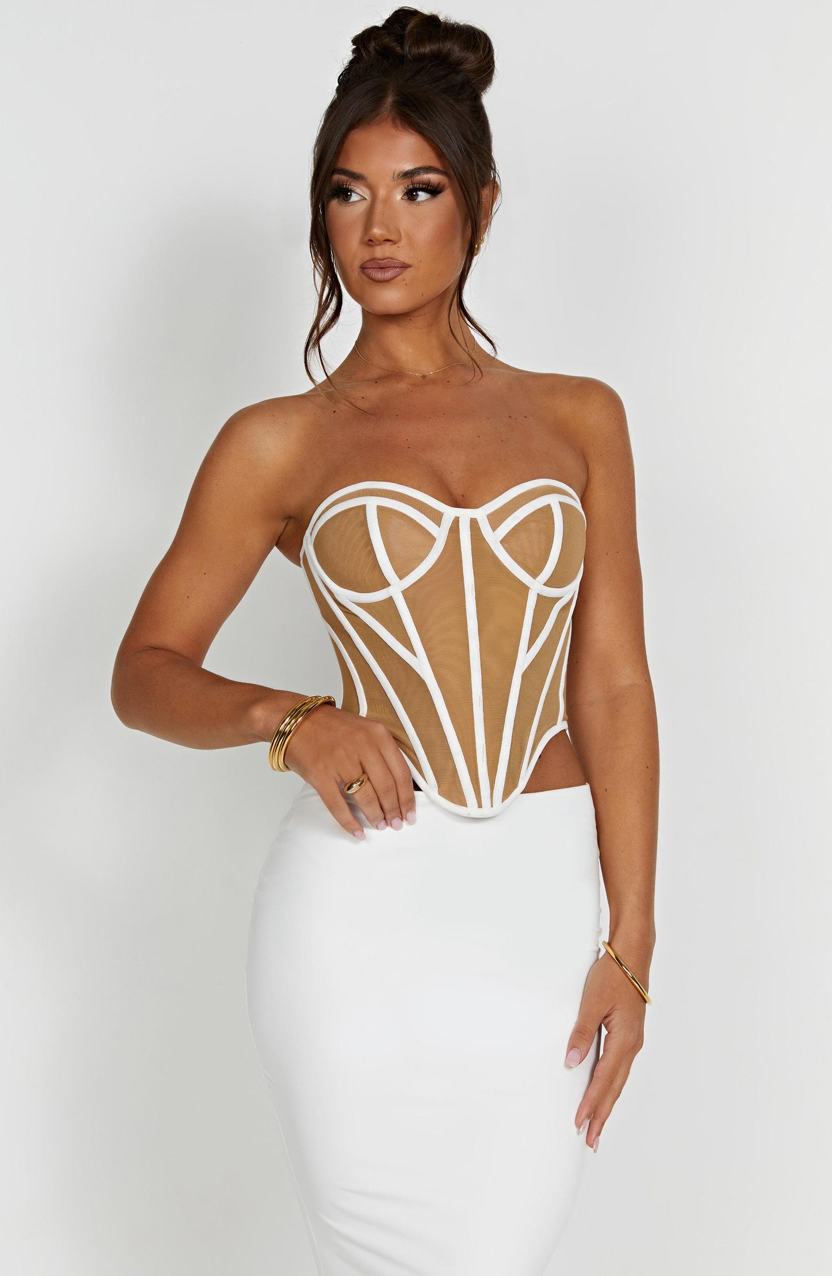 Santanna Corset - Ivory/Nude Product Image