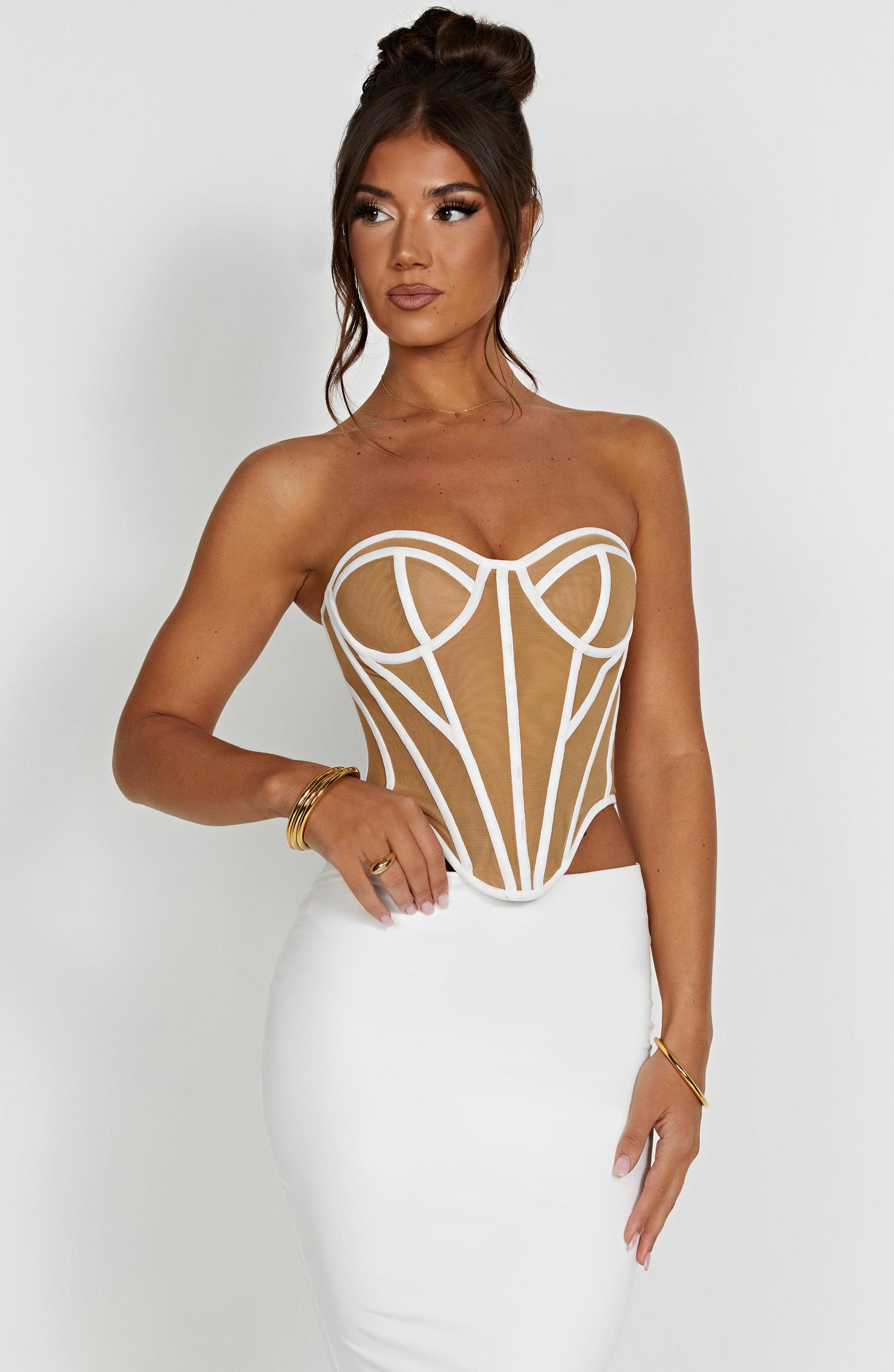 Santanna Corset - Ivory/Nude Product Image
