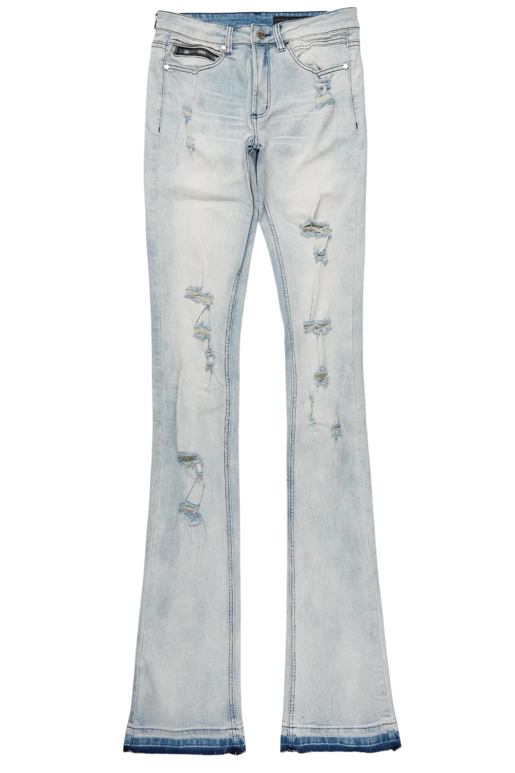 Stellan Blue Super Stacked Flare Jean Male Product Image