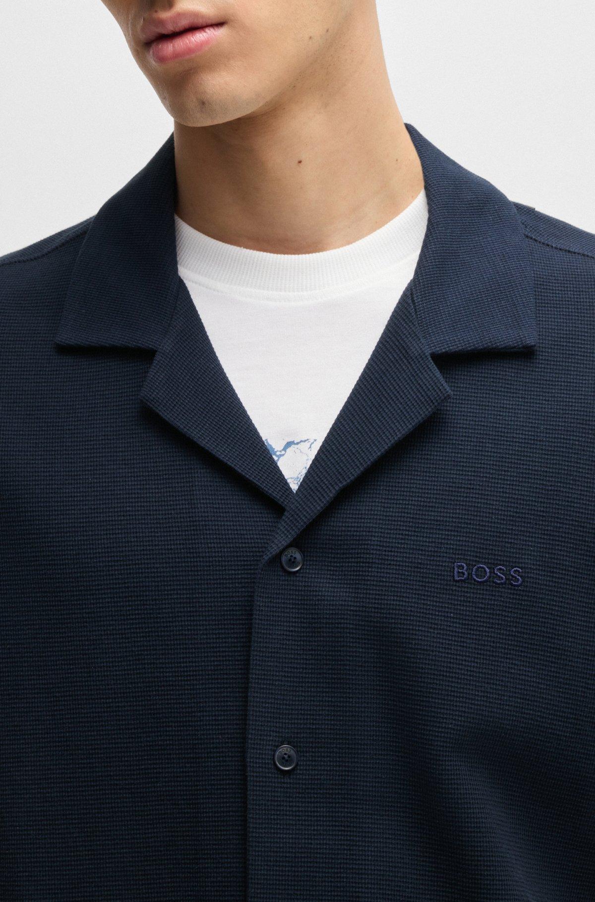 Relaxed-fit shirt in waffle cotton Product Image