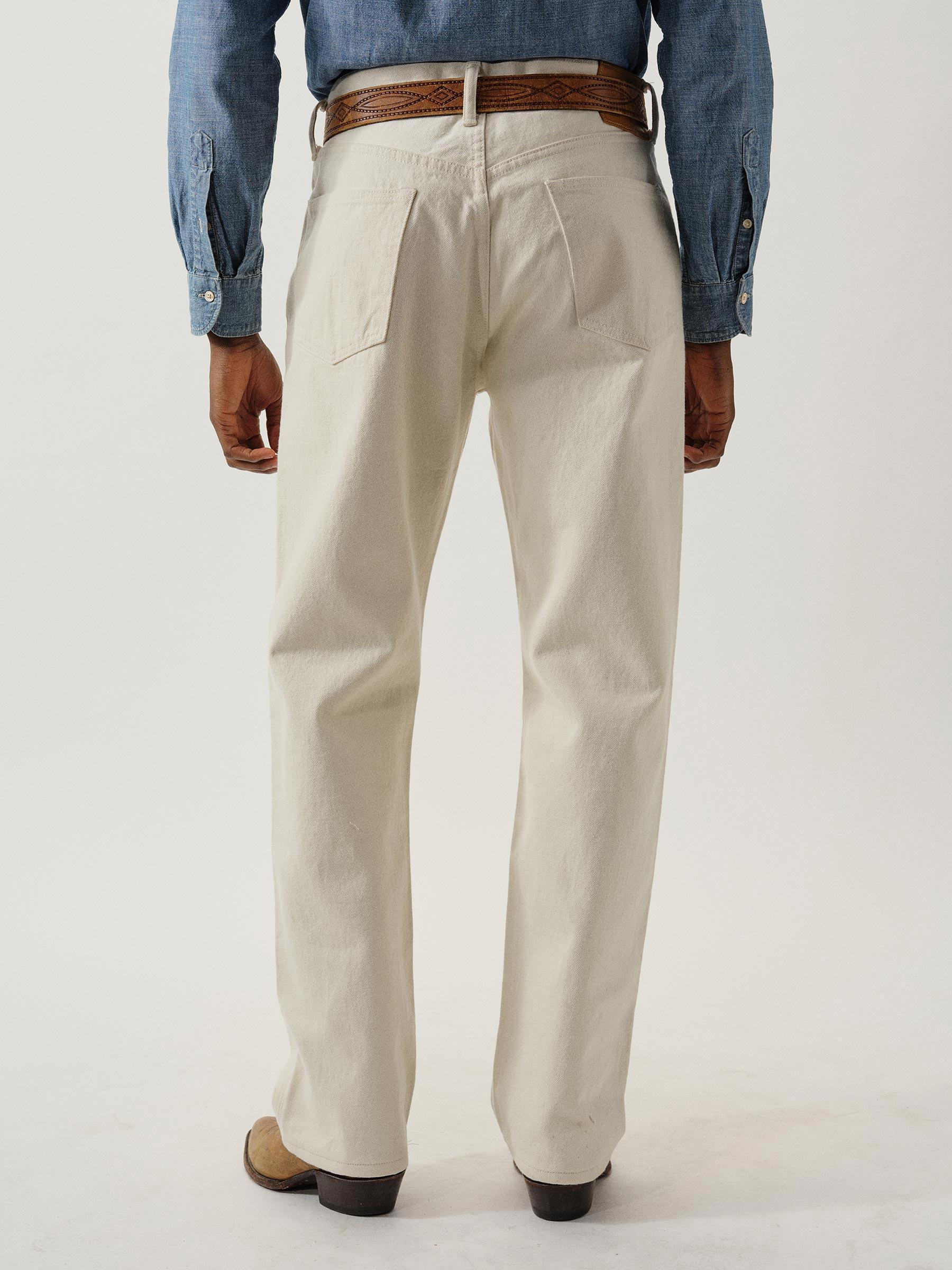 N002 Japanese Loomstate Selvedge Full Saddle Jean Product Image