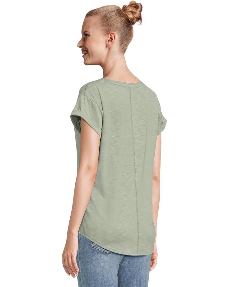 Soft Stretch Supima Tee Scoopneck Short-Sleeve Stripe Product Image