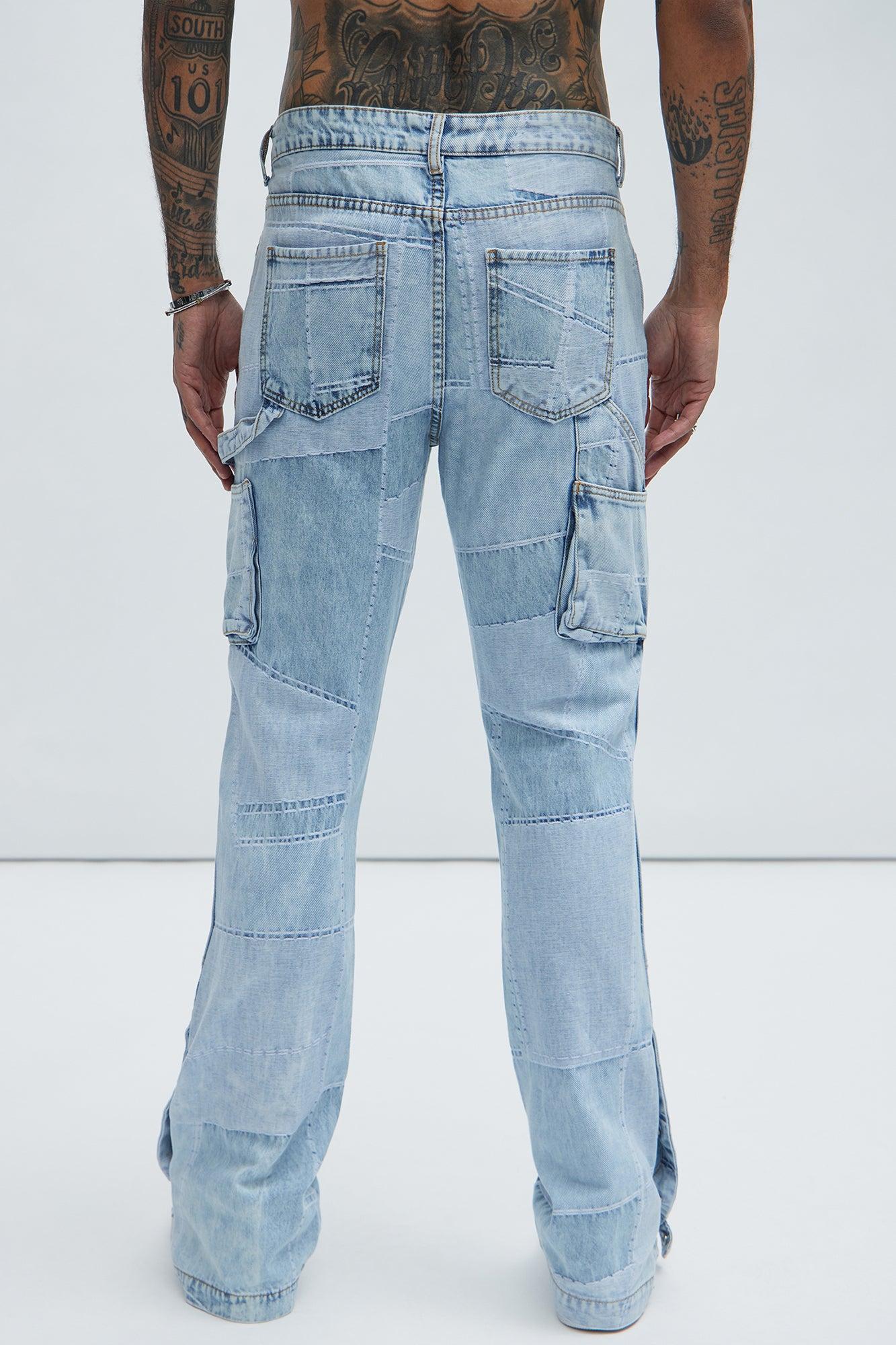 Verdugo Carpenter Flare Jeans - Light Blue Wash Product Image