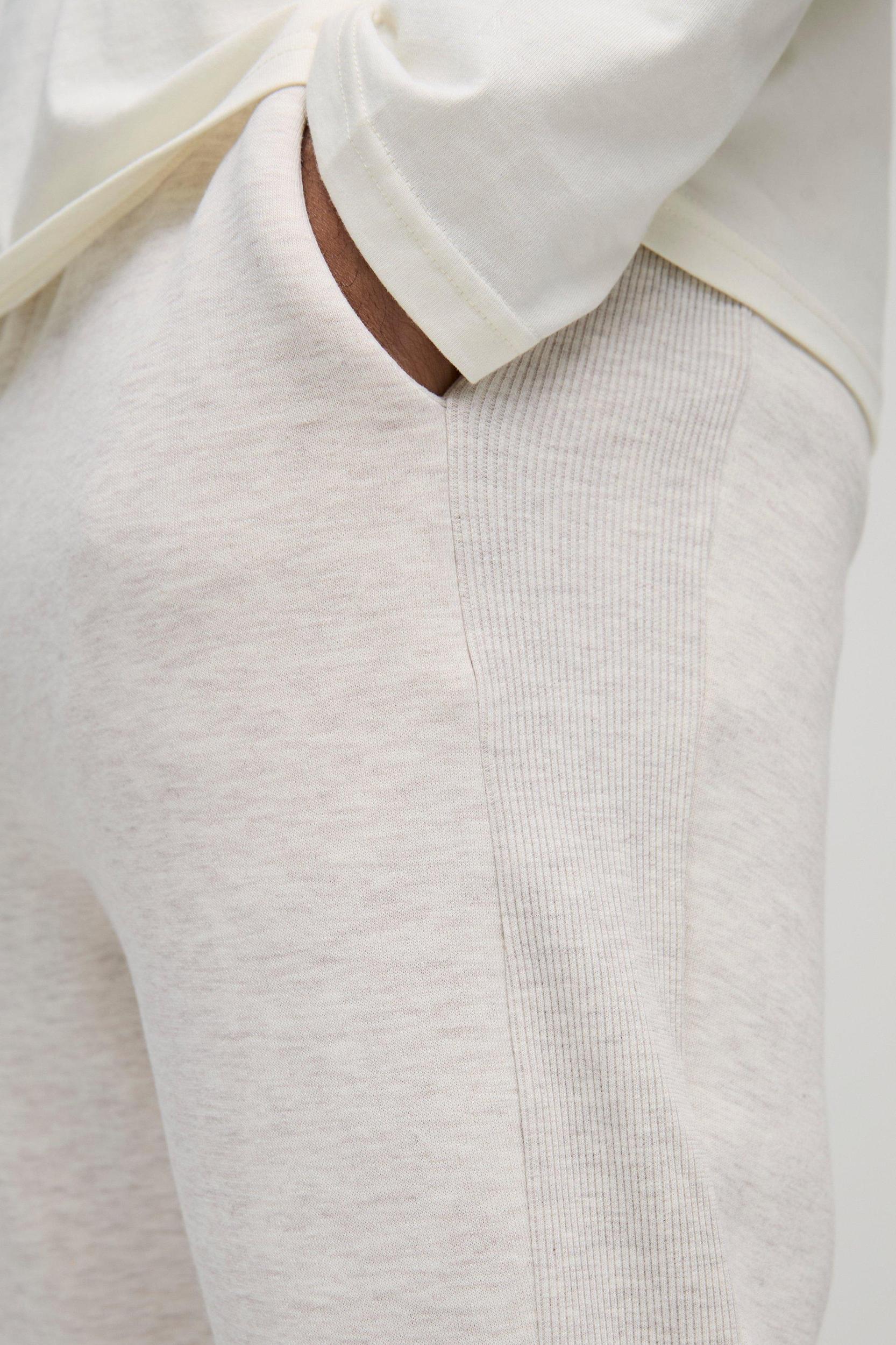 Slim Fit Rib Detail Sweatpants | boohooMAN USA Product Image