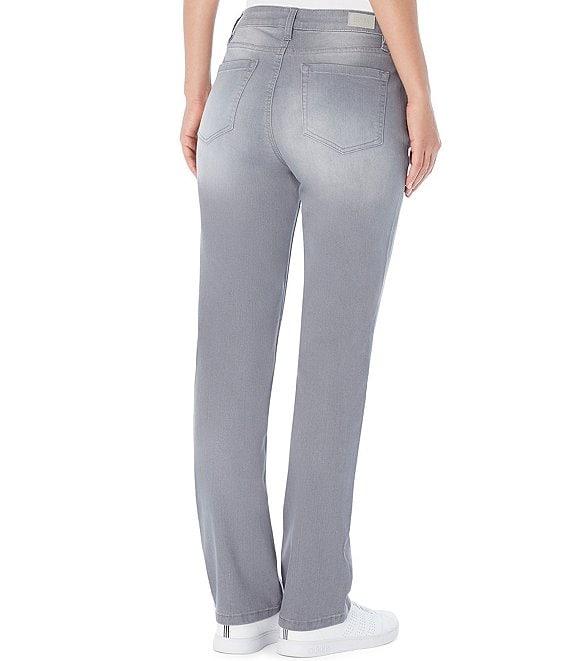 Jones New York Stretch Denim Lexington Straight-Leg Jeans Product Image