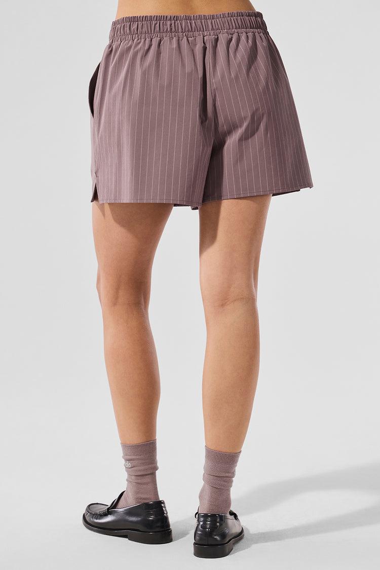 Pinstripe Daylight Boxer Short - Mushroom/Ivory Product Image