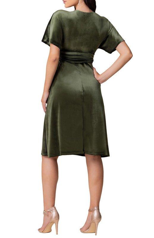 Angelic Velvet Cocktail Dress Product Image