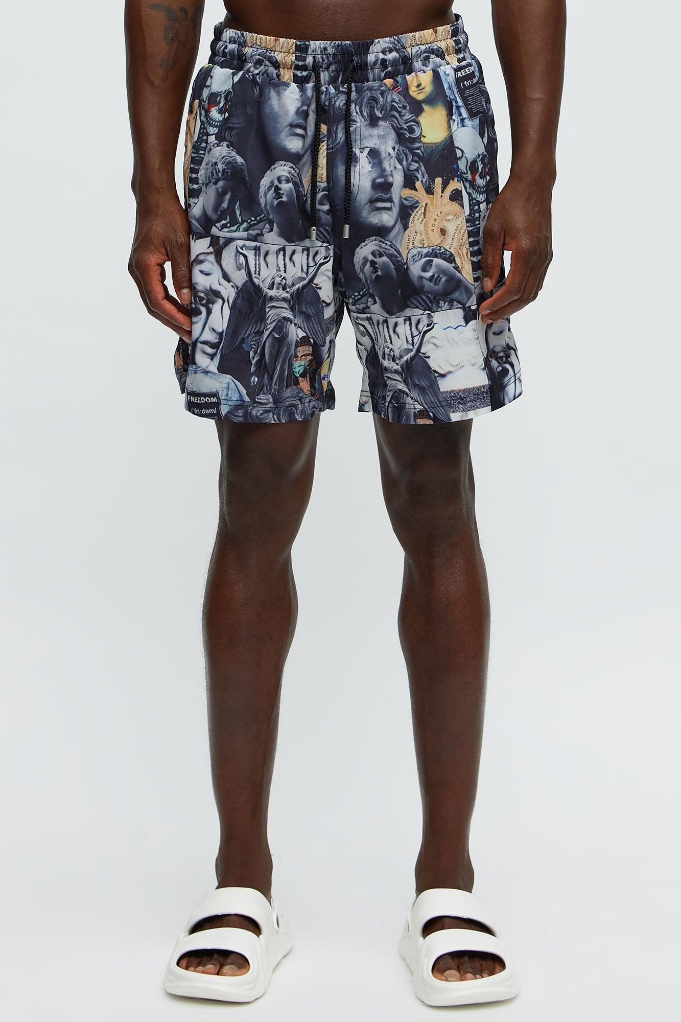 Palazzo Splash Swim Classic Trunk - Black/combo Male Product Image