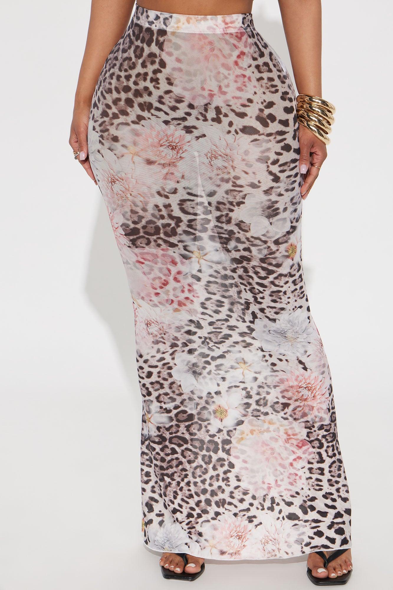 Sweet As Sugar Mesh Maxi Skirt - Brown/combo Product Image