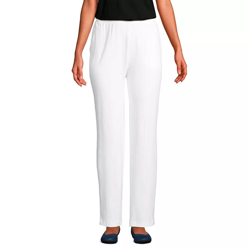 Petite Lands' End Sport Knit High Waist Pants, Women's,  Product Image