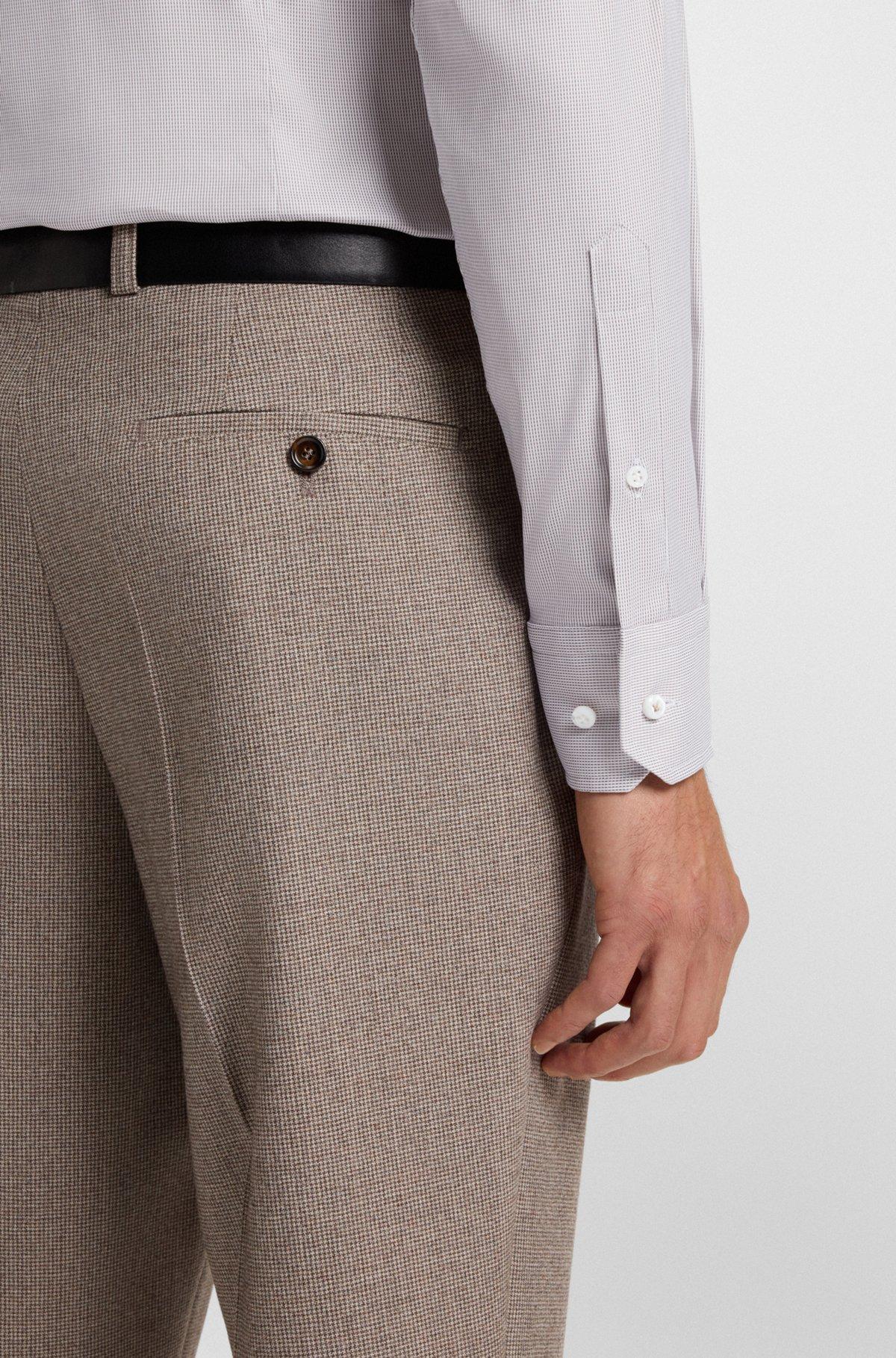 Slim-fit shirt in an Italian cotton blend Product Image