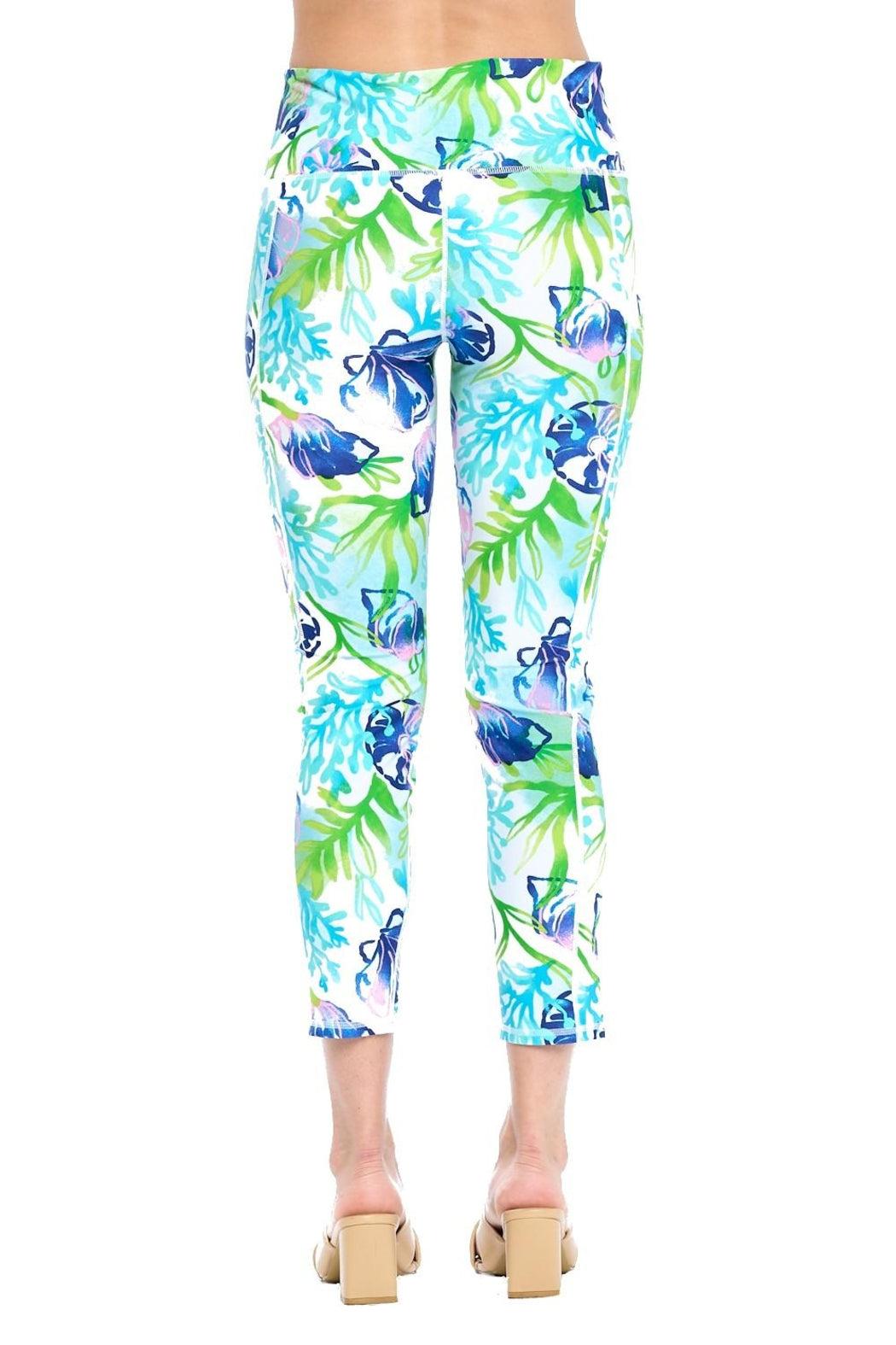 White Shells Cropped Legging Product Image