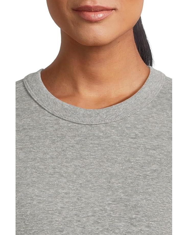 Striped Baby Tee With Crest Button Detail Product Image