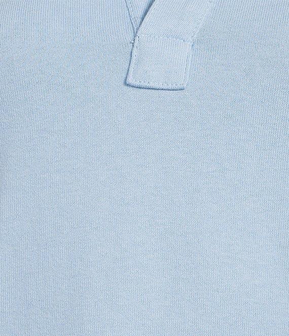 Southern Tide Demi Solid Collared V-Neck Short Sleeve Cotton Polo Dress Product Image