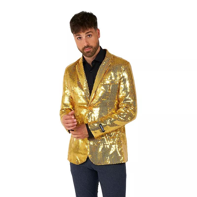 Men's Suitmeister Silver-Tone Sequin Novelty Blazer by OppoSuits, Size: Small Product Image
