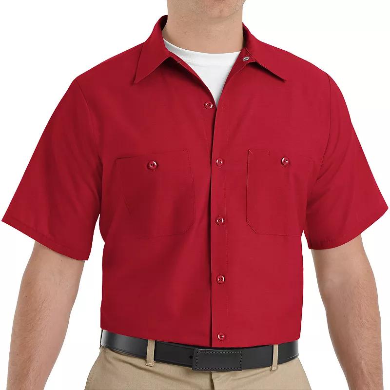 Men's Red Kap Classic Fit Industrial Button Down Work Shirt, Size: XL, Grey Product Image