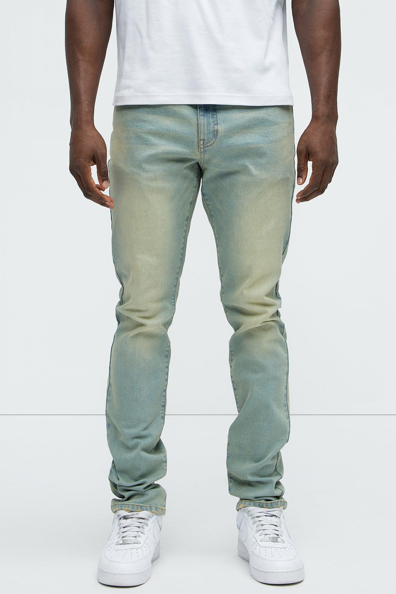 Soho Vintage Stacked Skinny Jeans - Vintage Blue Wash Product Image