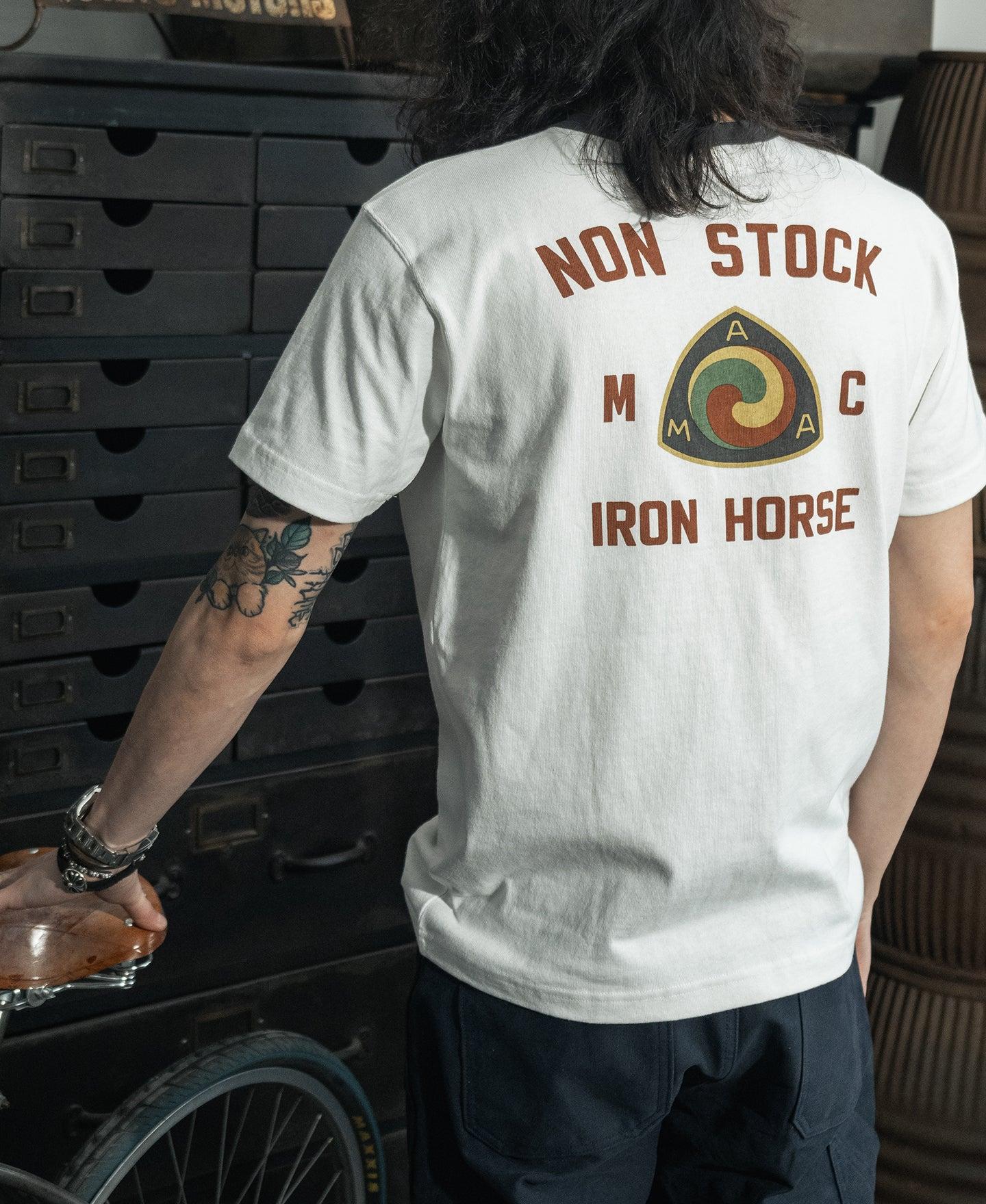 Retro Motorcycle Graphic T-Shirt - White Product Image