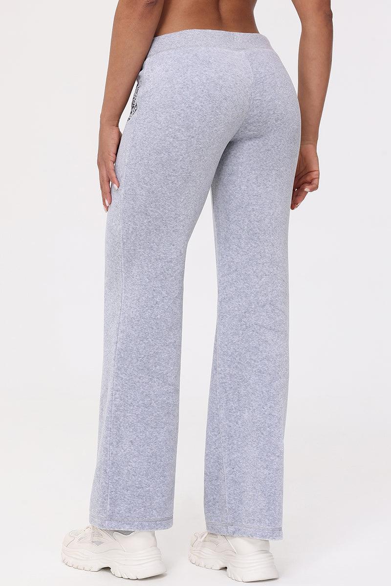 Heritage Graphic Cotton Velour Track Pants Product Image