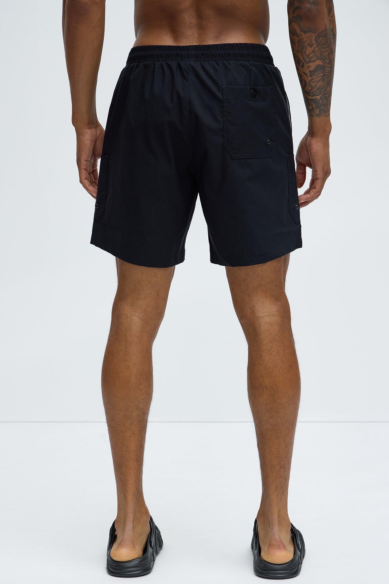 Fortified Pocket Swim Classic Trunk - Black Product Image