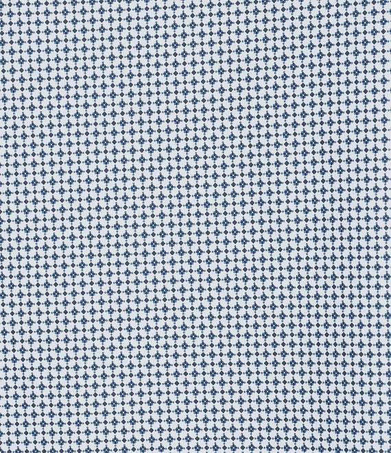 Hart Schaffner Marx Luxury Performance Short Sleeve Geometric Print Coat Front Shirt Product Image